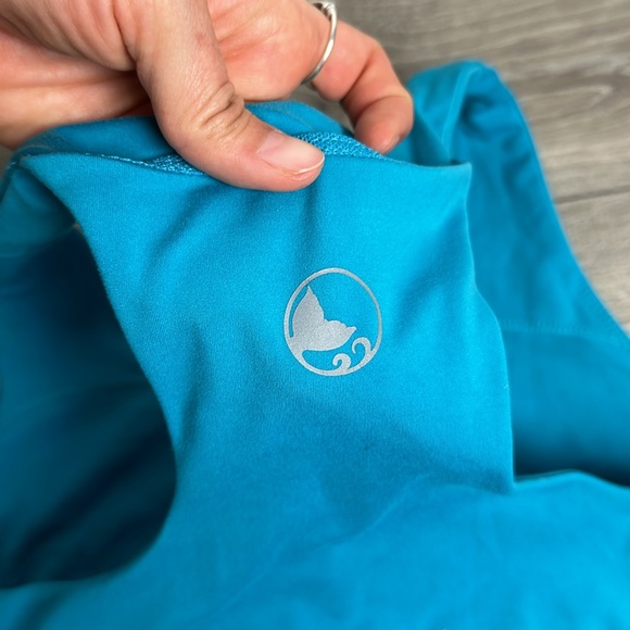 Reel Legends Teal Sports Bra Medium - Picture 4 of 8